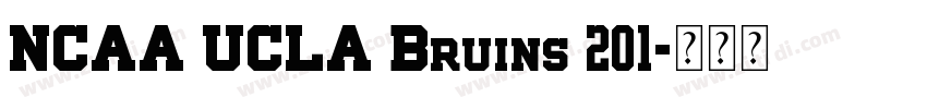 NCAA UCLA Bruins 201字体转换